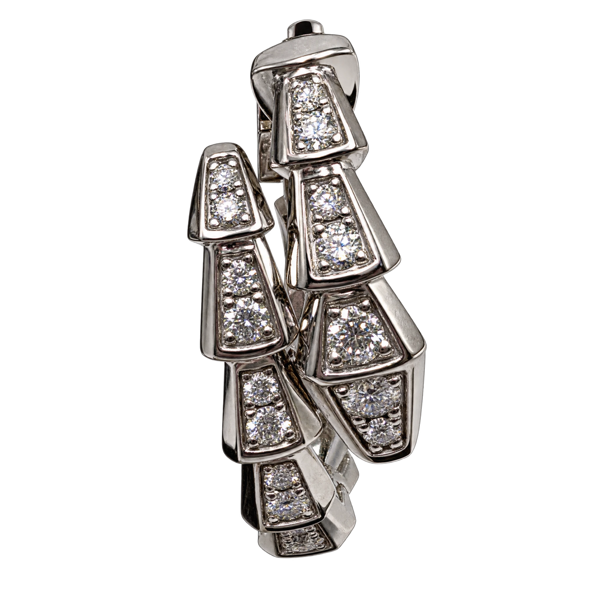 Bulgari Boucles d'oreilles Serpenti or et Diamant