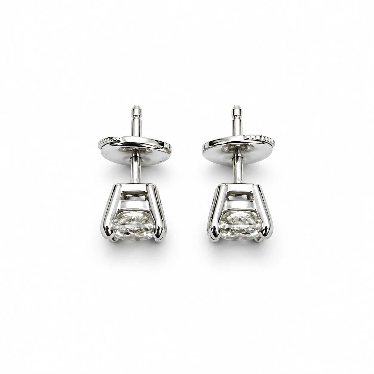 Boucles d'oreilles Or blanc et Diamant
