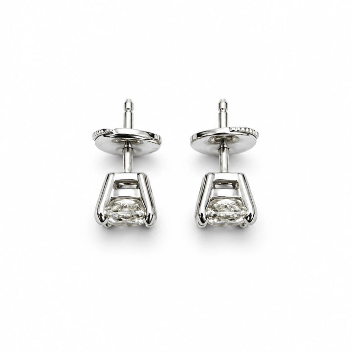 Boucles d'oreilles Or blanc et Diamant