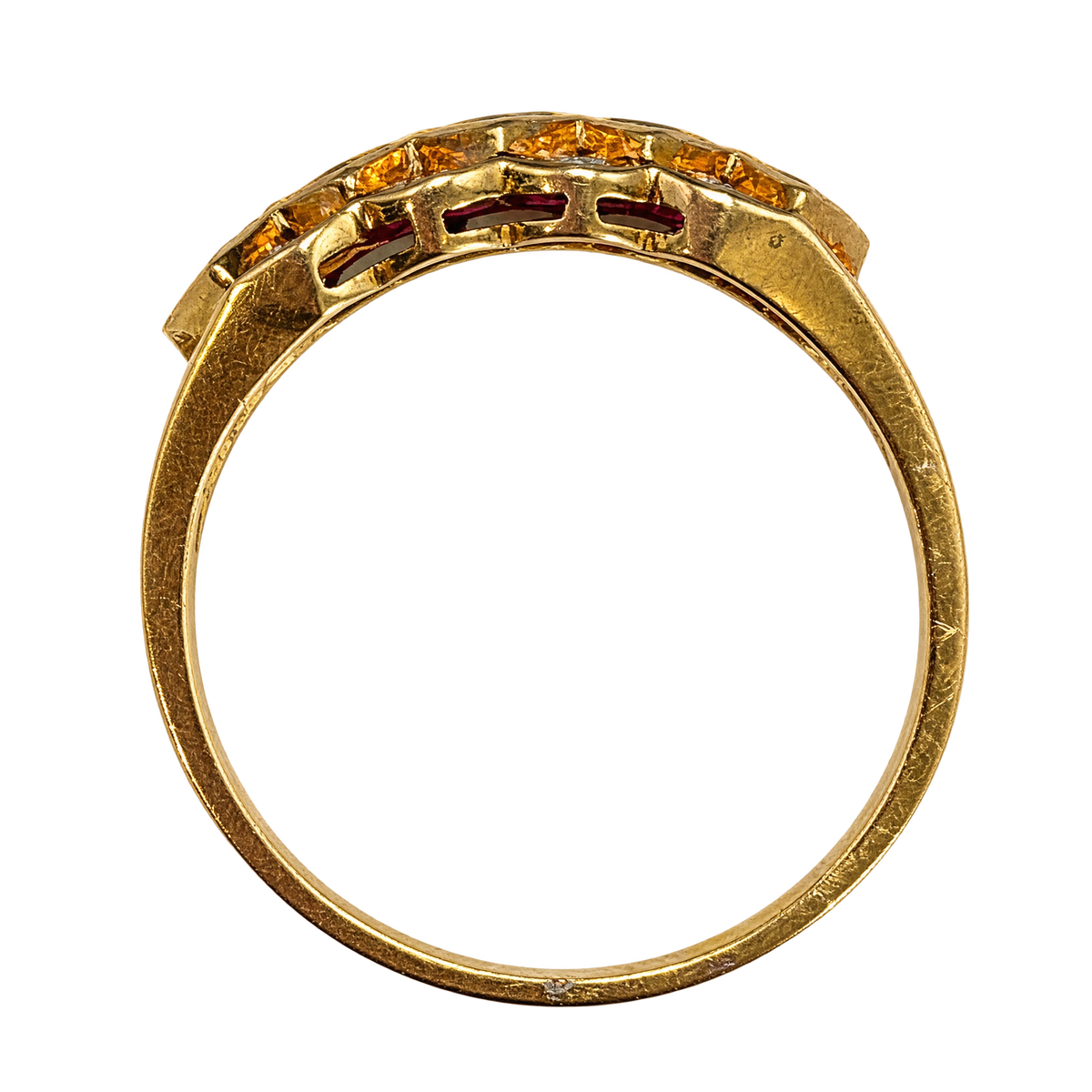 Bague or et Diamant et rubis