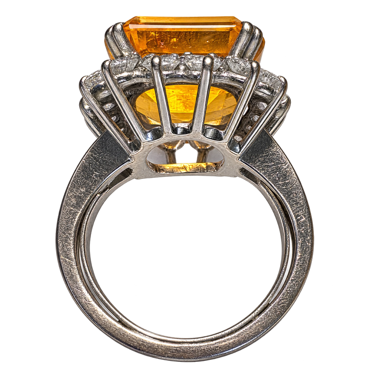 Bague or et Citrine