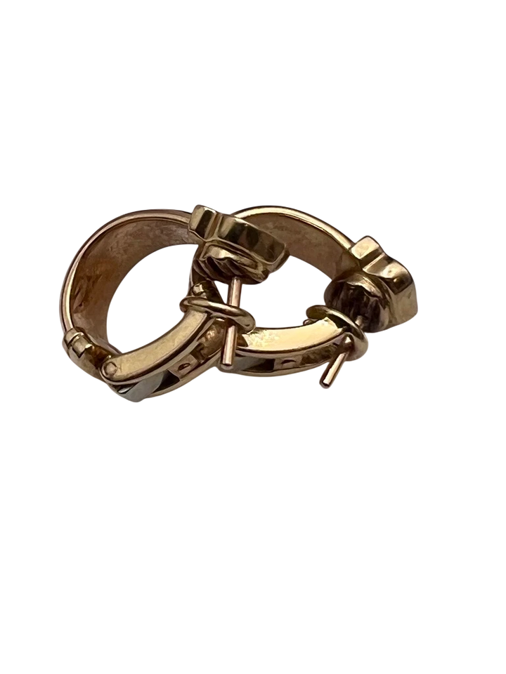 Cartier Boucles d'oreilles Double C or