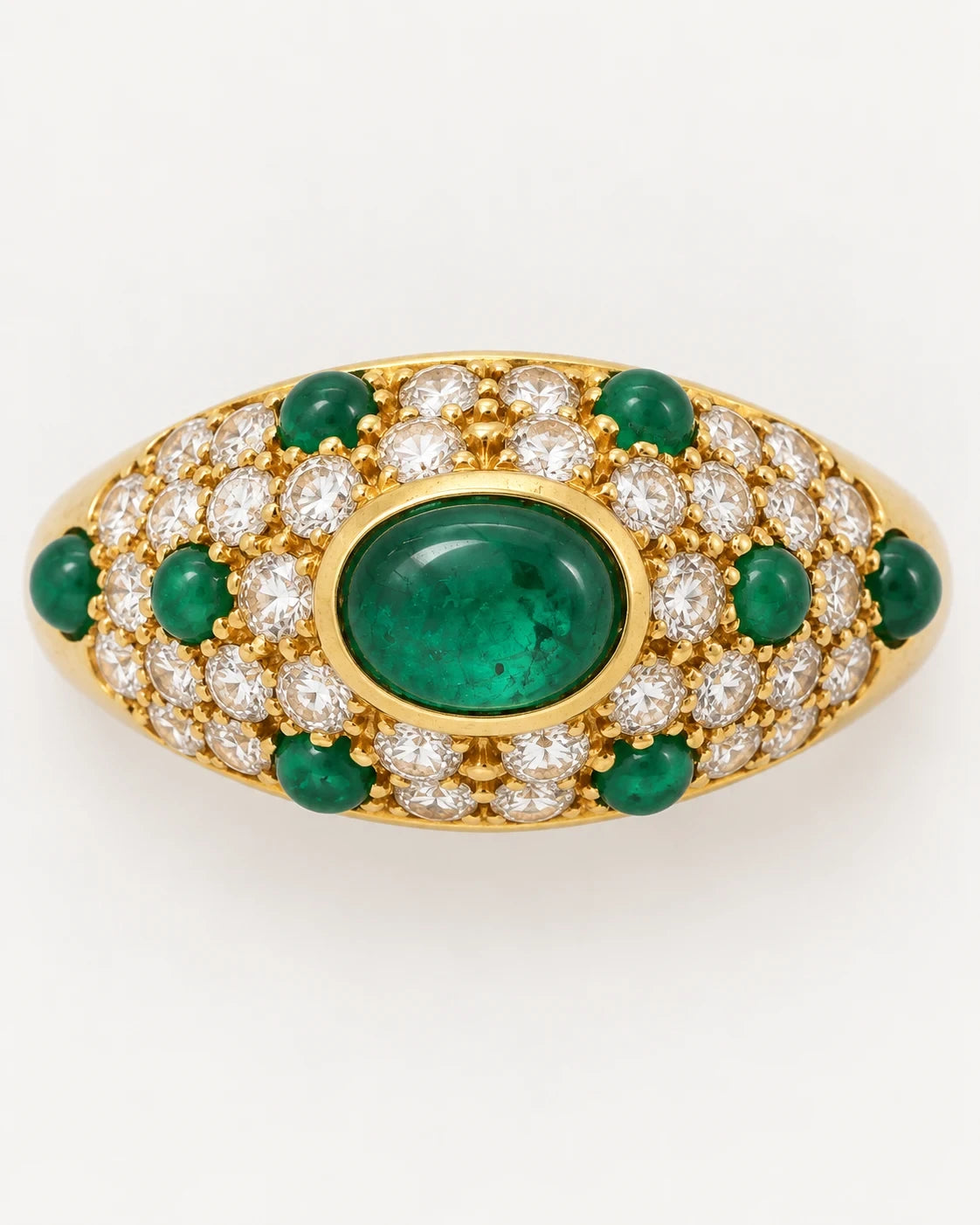 Cartier Bague or et Émeraude