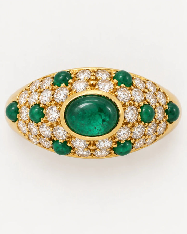 Cartier Bague or et Émeraude