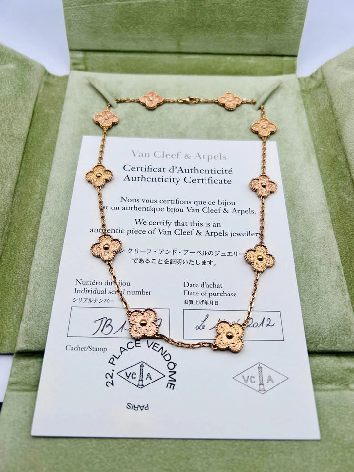 Van Cleef & Arpels Collier Alhambra Or jaune