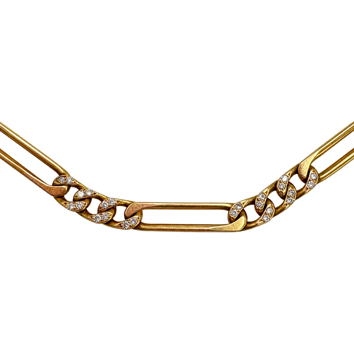 Cartier Collier or et Diamant pavage