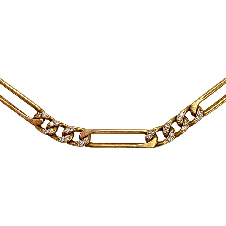 Cartier Collier or et Diamant pavage