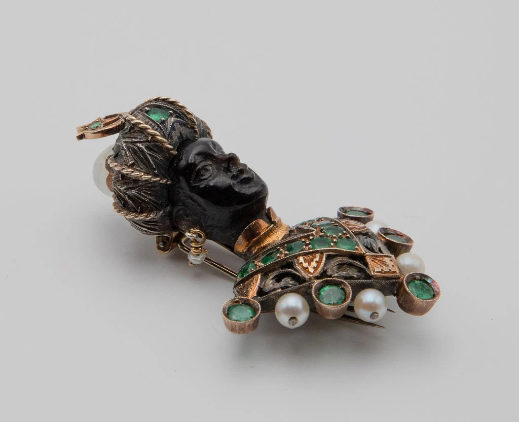 Maison Nardi Broche Moretto Or jaune et Perle