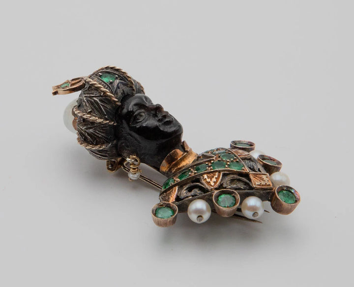 Maison Nardi Broche Moretto Or jaune et Perle