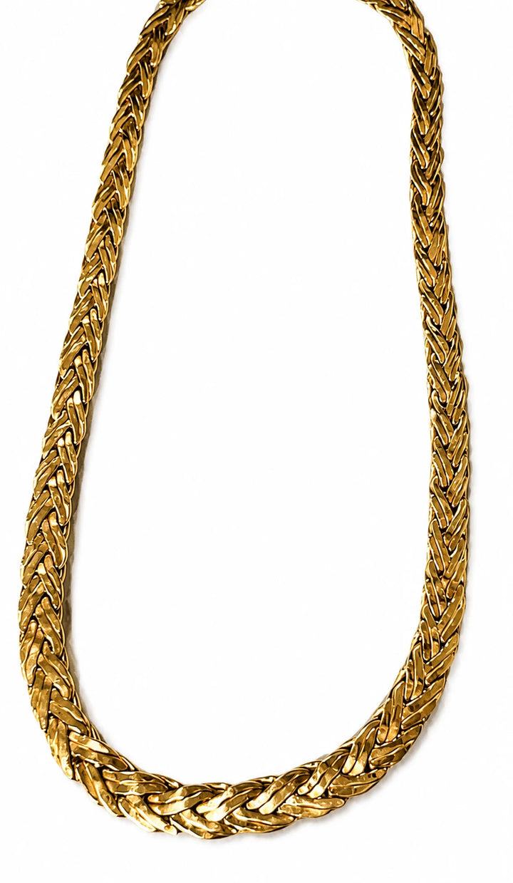 Collier Tressé Or jaune