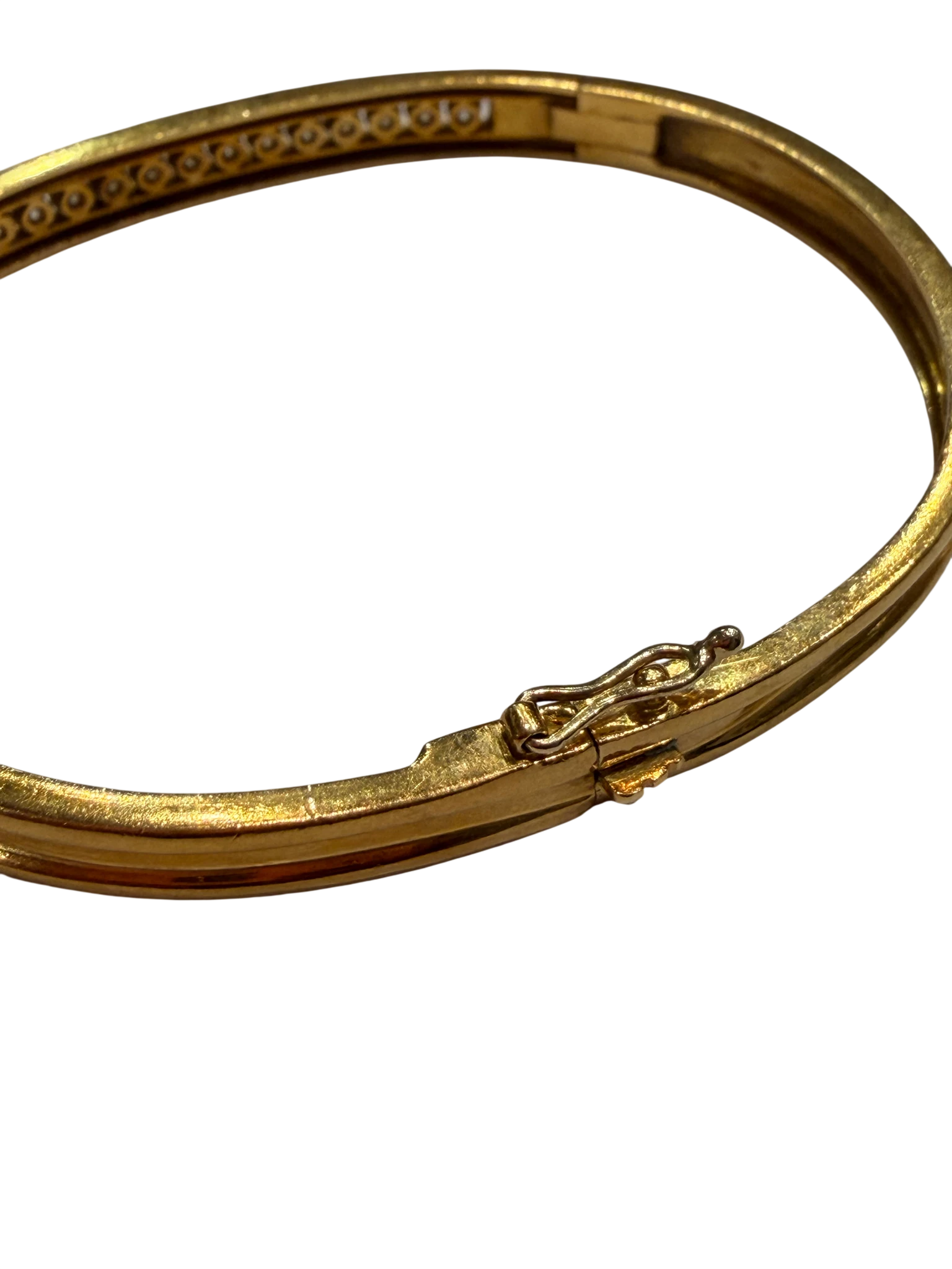 Bracelet Or jaune et Diamant pavage