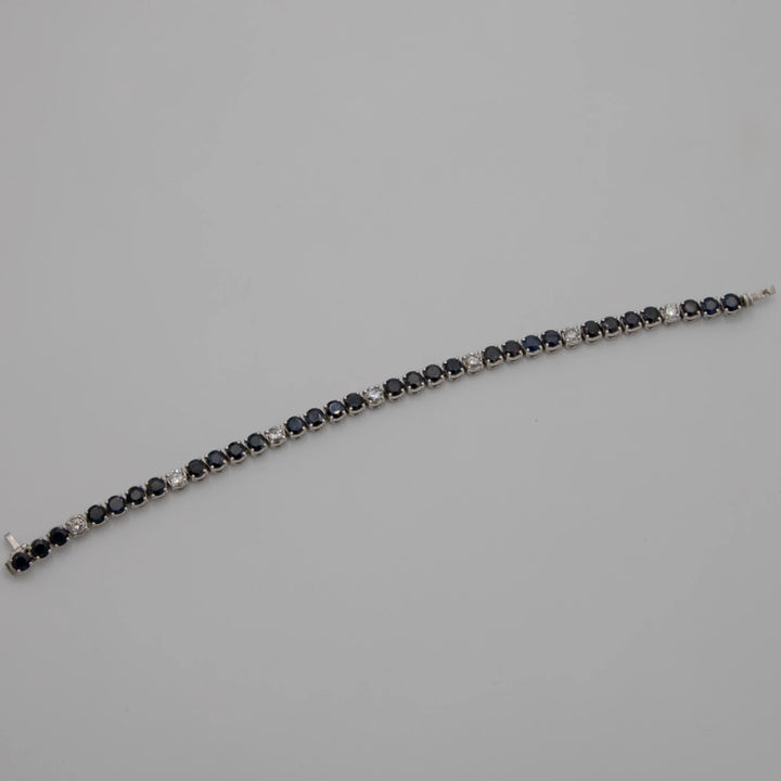 Bracelet or et Pavé de saphirs