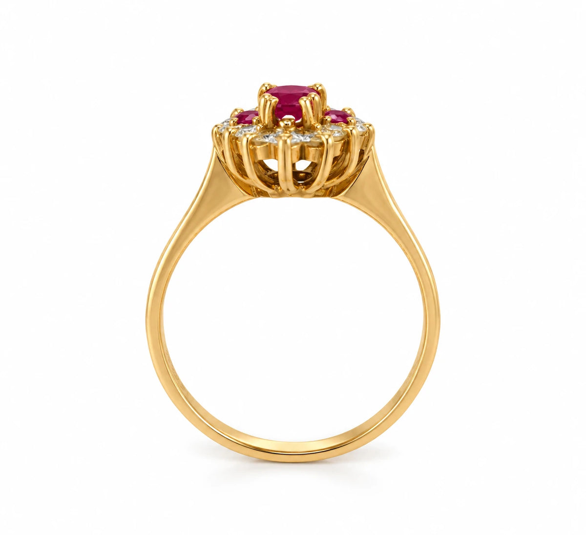 Bague or et Rubis