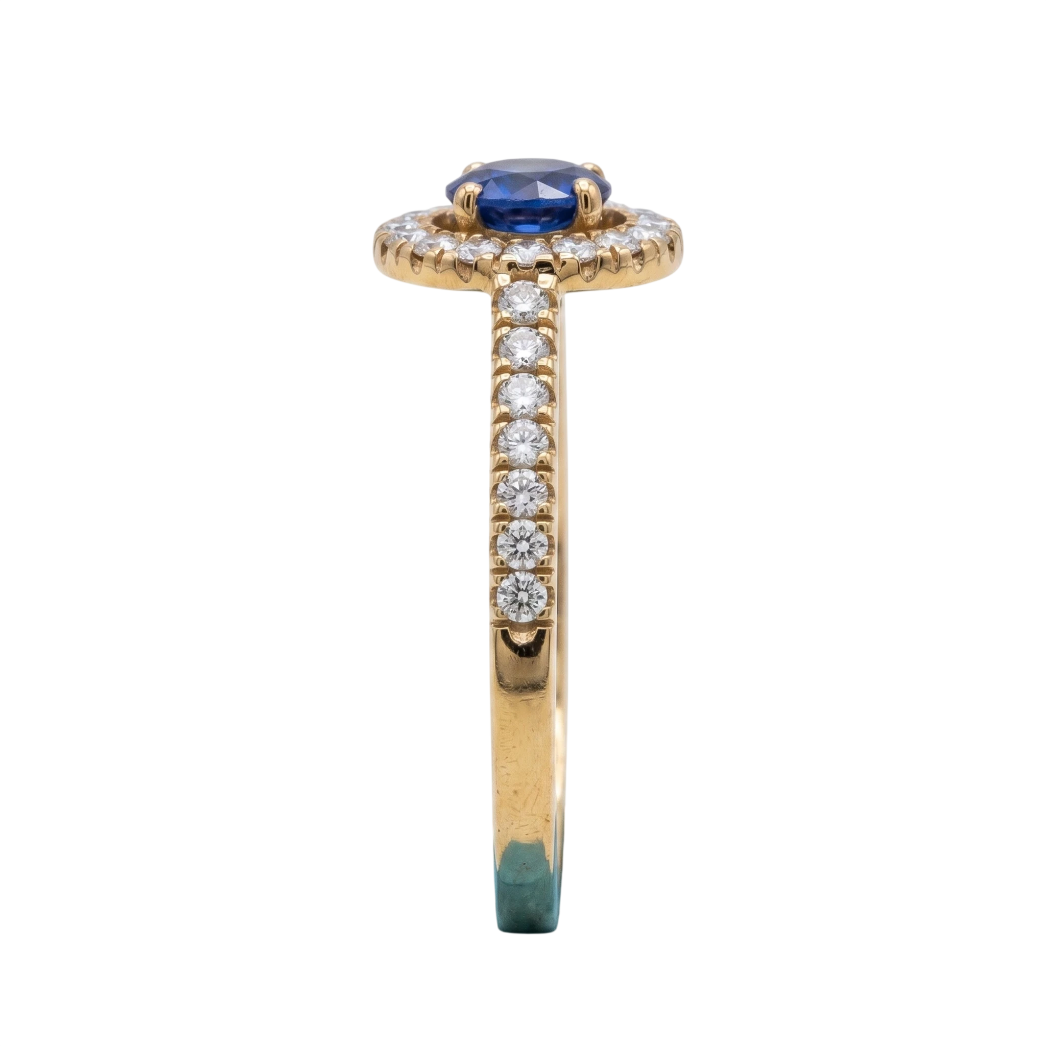 April by Bague Or jaune et Saphir