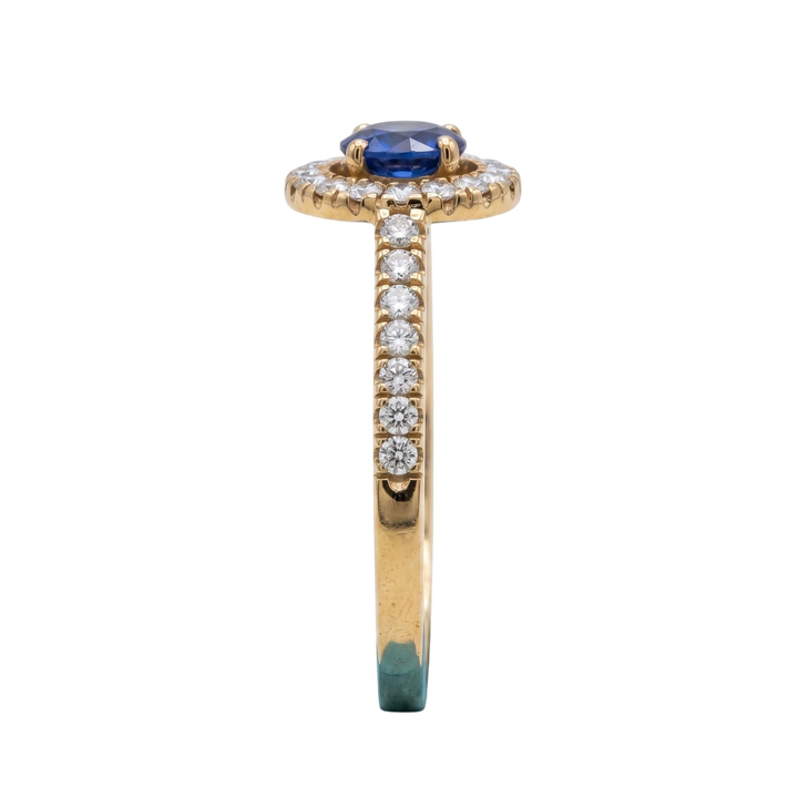 April by Bague Or jaune et Saphir
