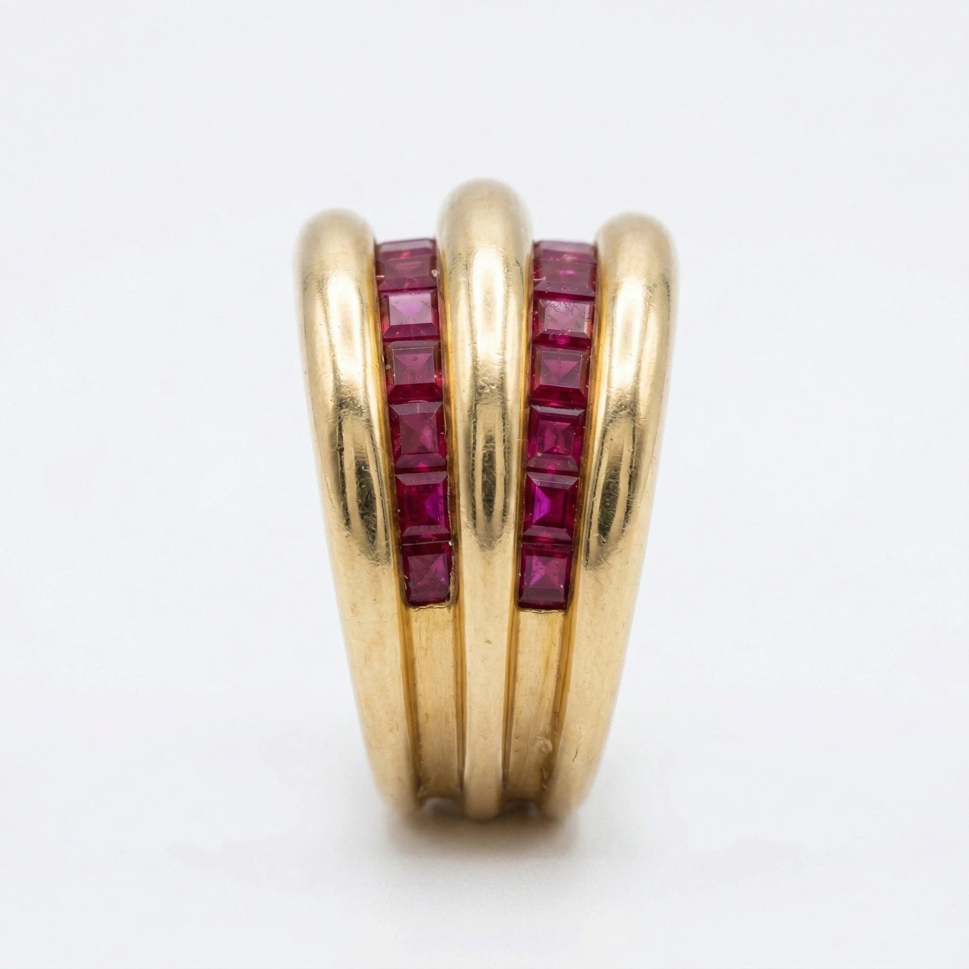 Bague or et Rubis