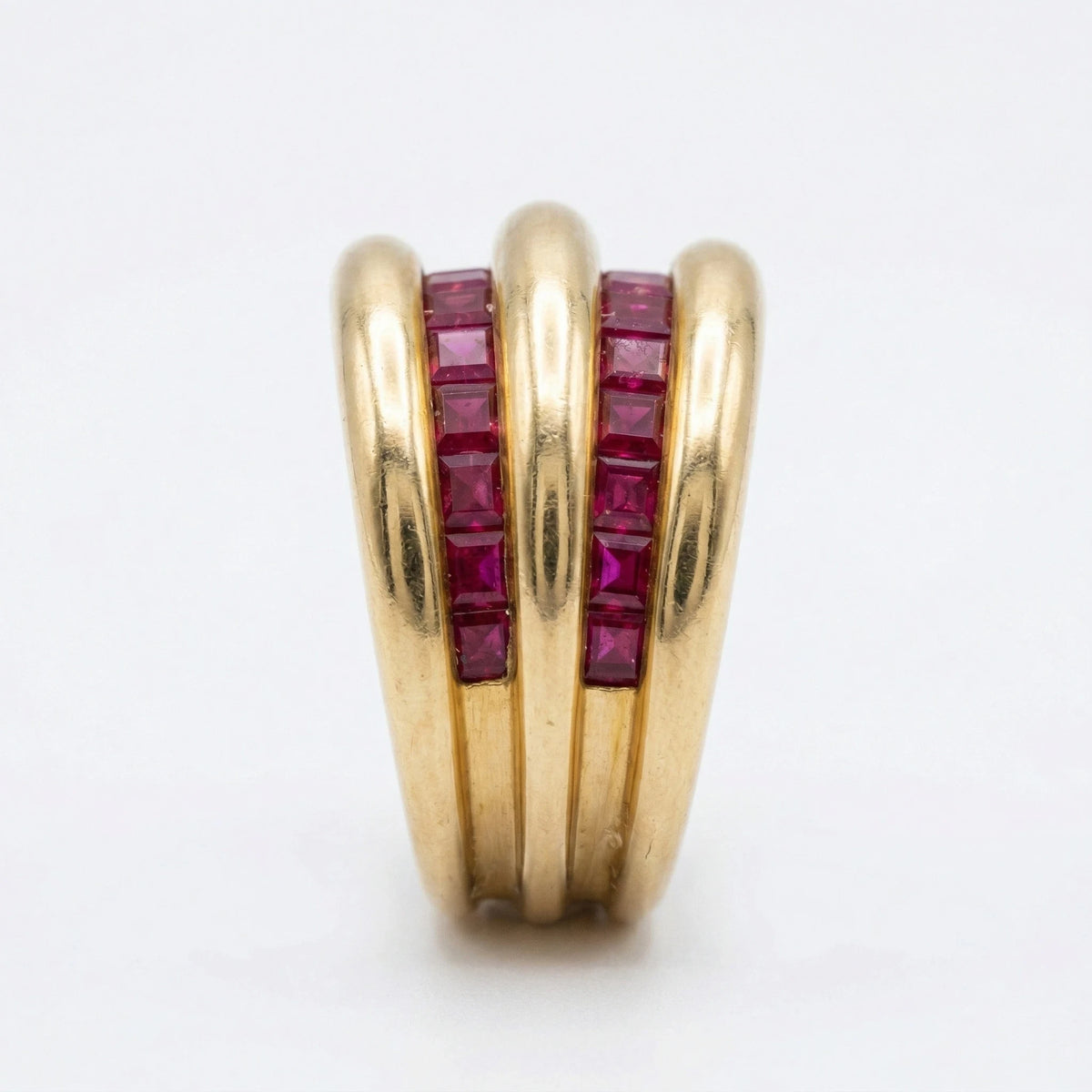 Bague or et Rubis