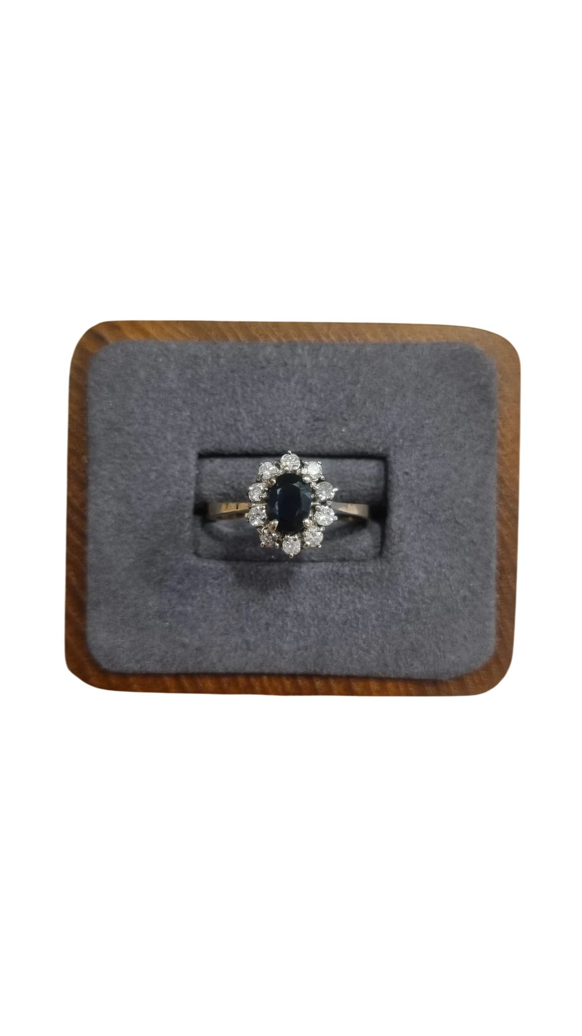 Bague or et Saphir