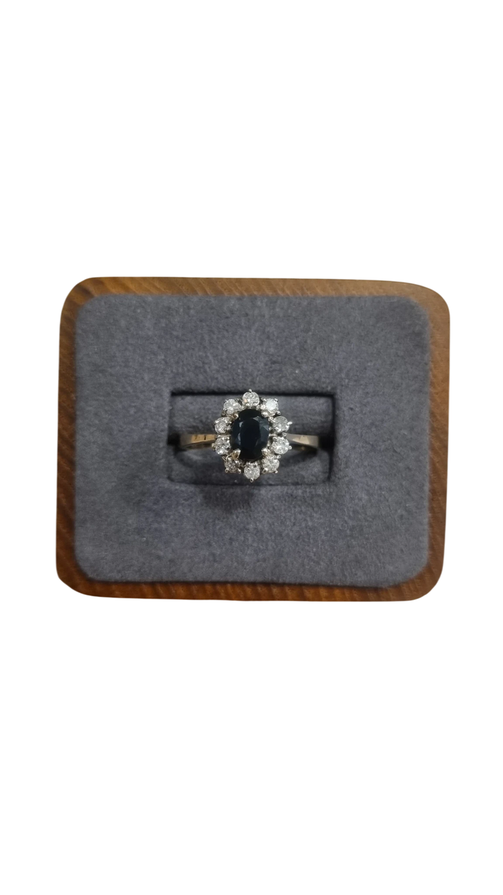 Bague or et Saphir