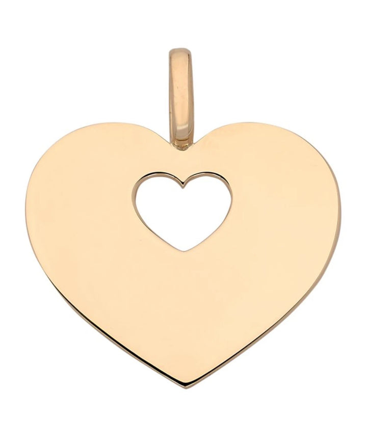 Poiray Pendentif Coeur secret Or jaune