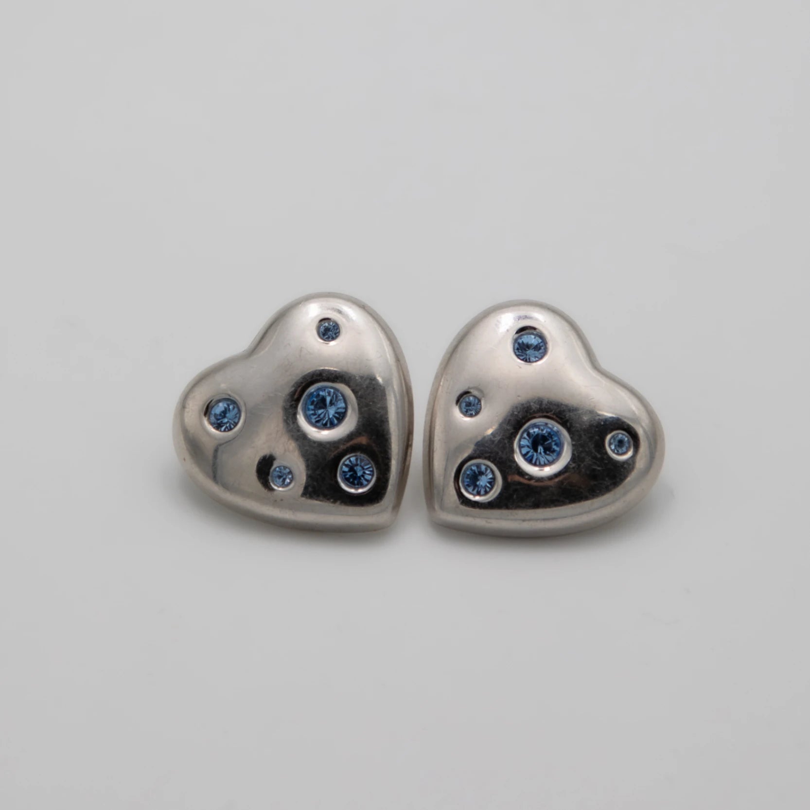 Yves saint laurent Boucles d'oreilles argent et Strass