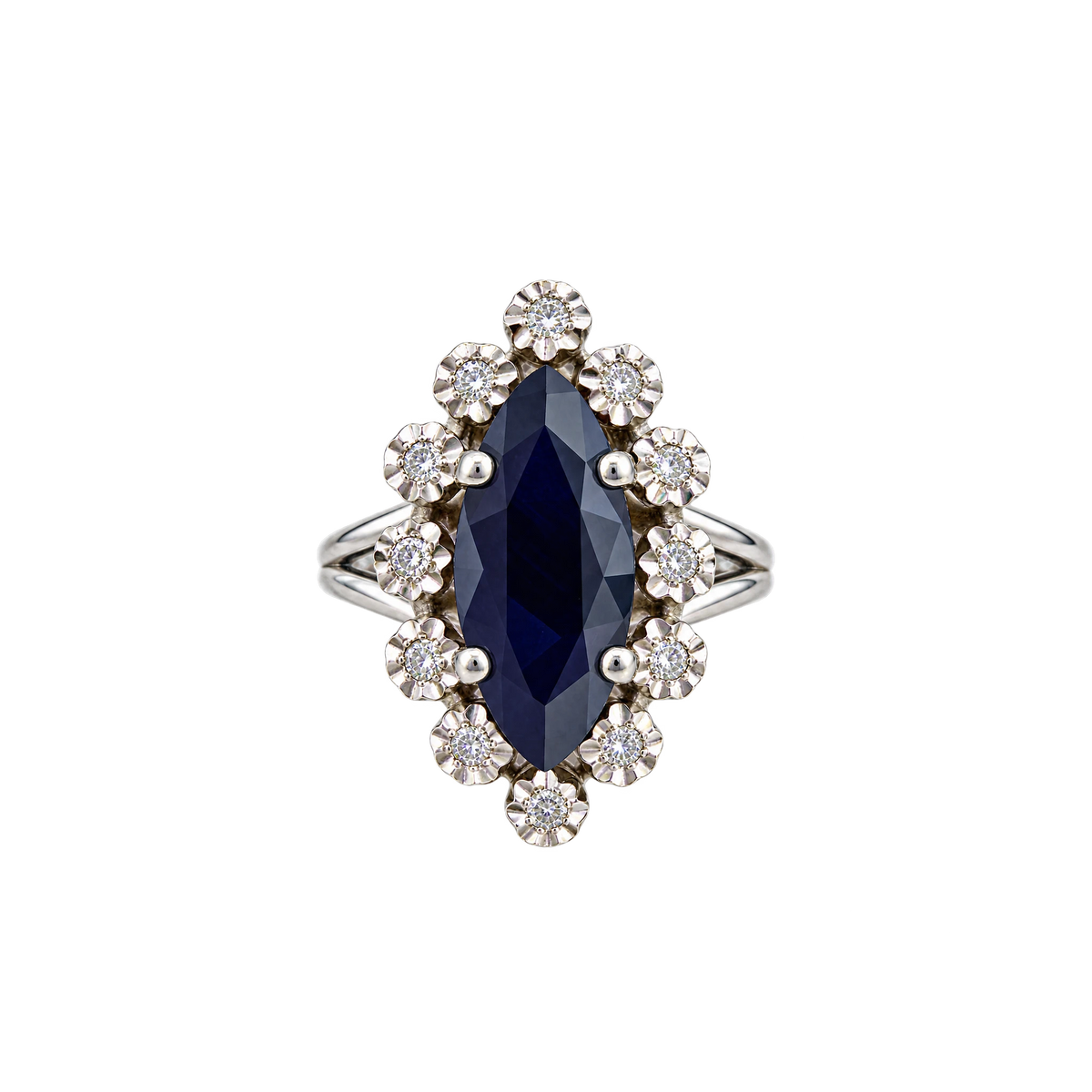 Bague or et Saphir