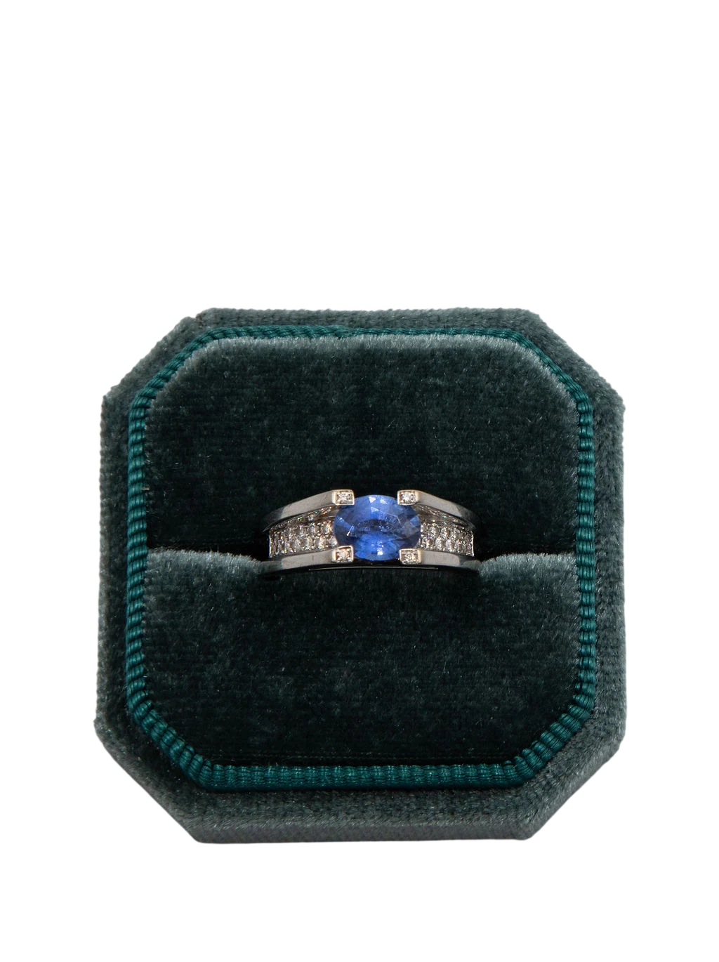 Bague or et Saphir