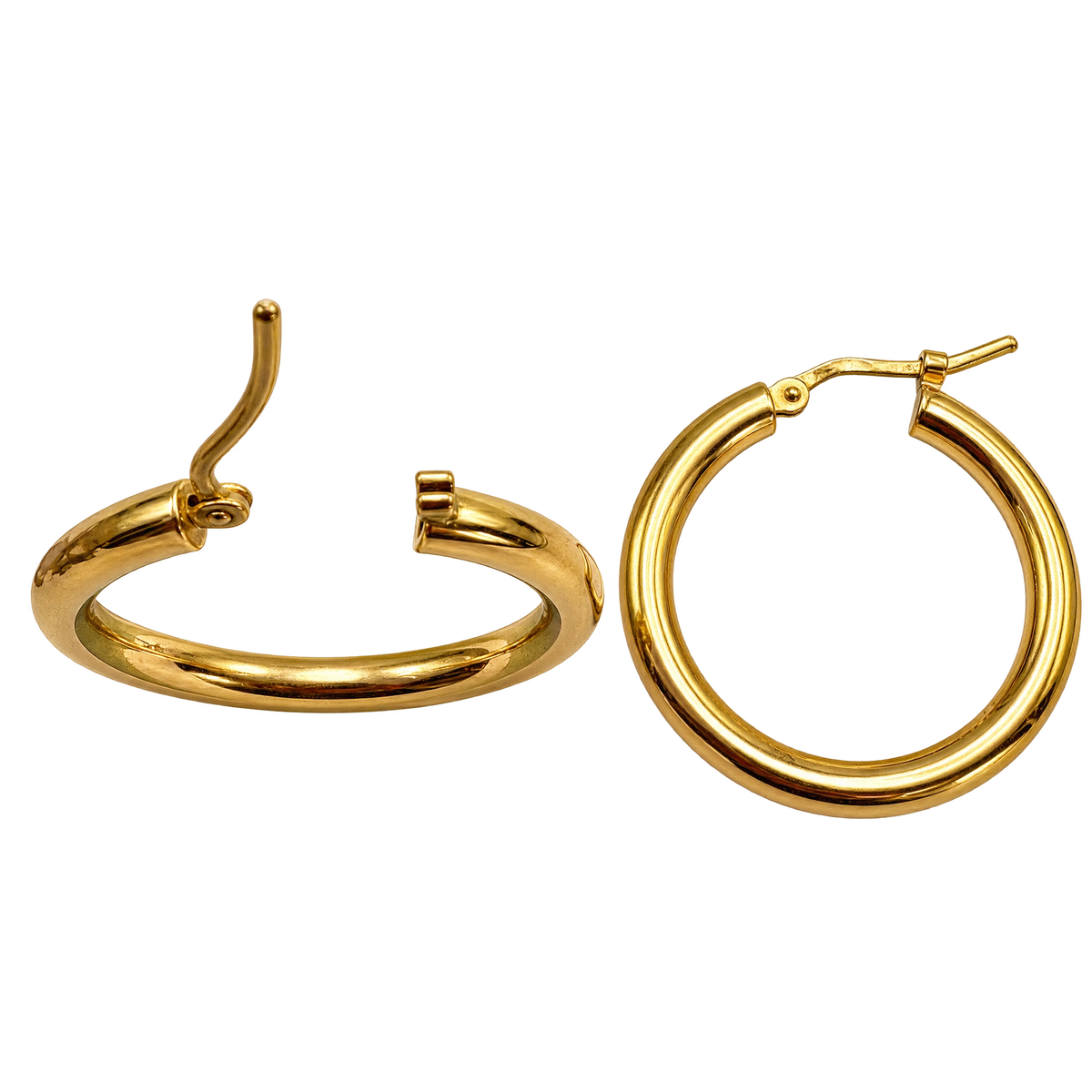 Boucles d'oreilles créoles en or
