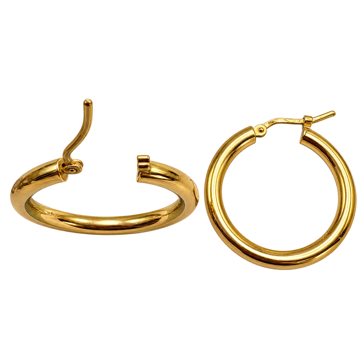 Boucles d'oreilles créoles en or