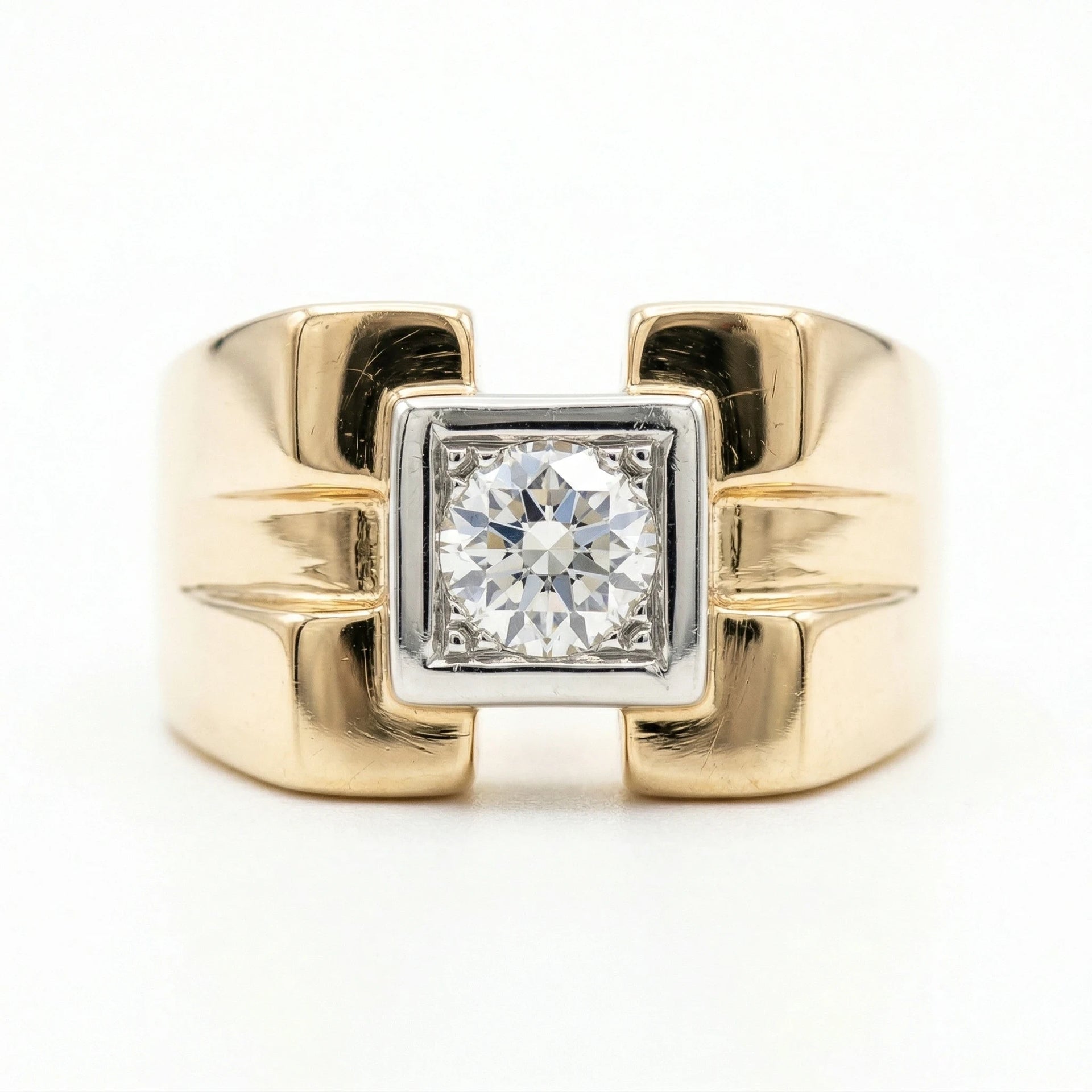 Bague Or jaune et Diamant