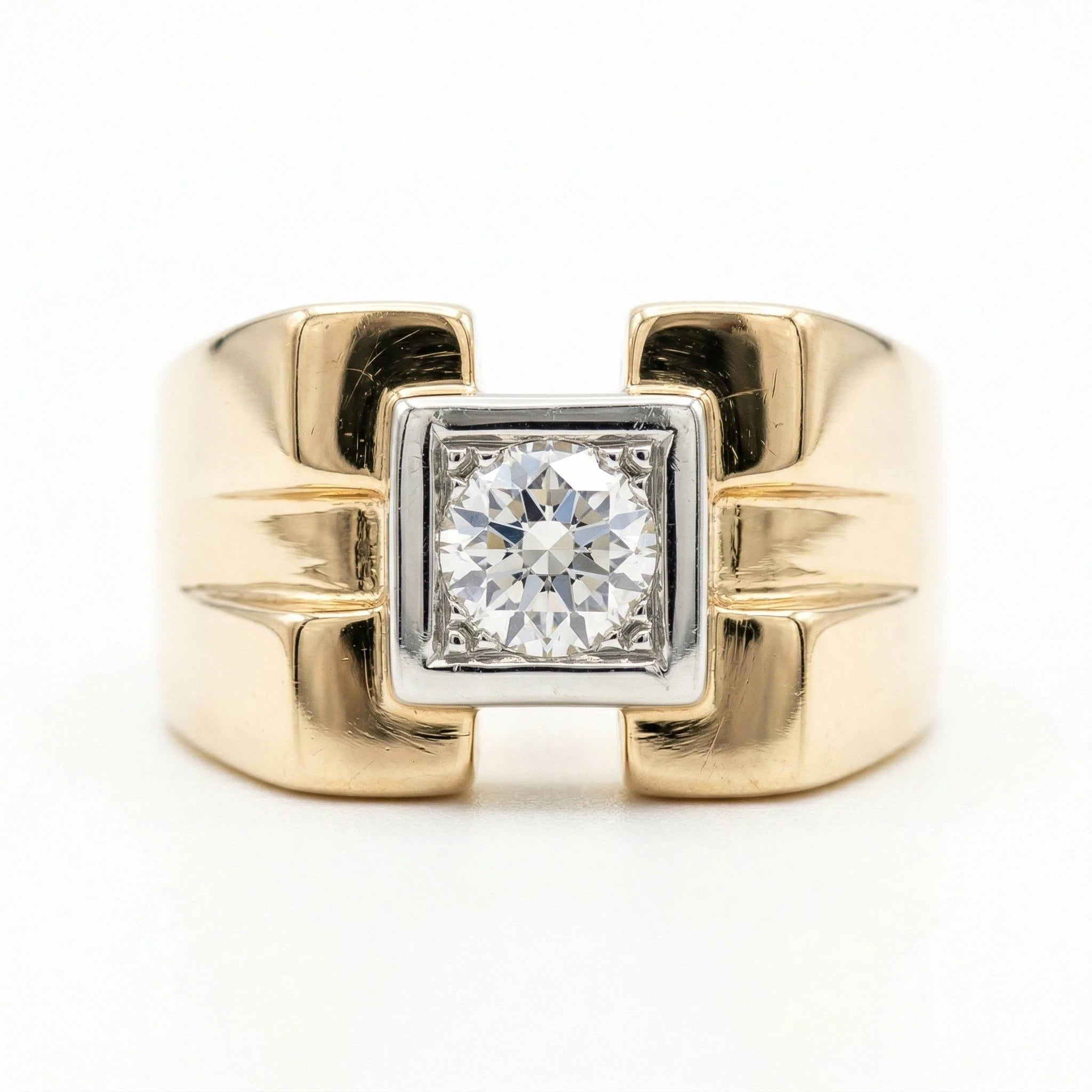 Bague Or jaune et Diamant