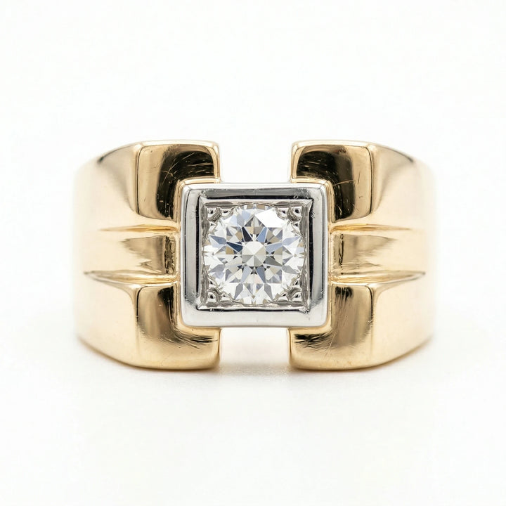 Bague Or jaune et Diamant