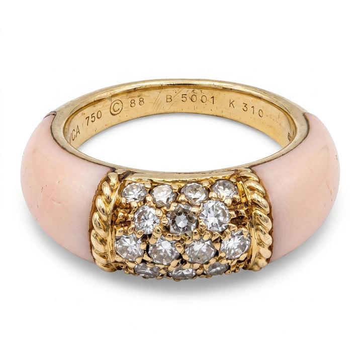 Van Cleef & Arpels Bague Philippine or et Corail