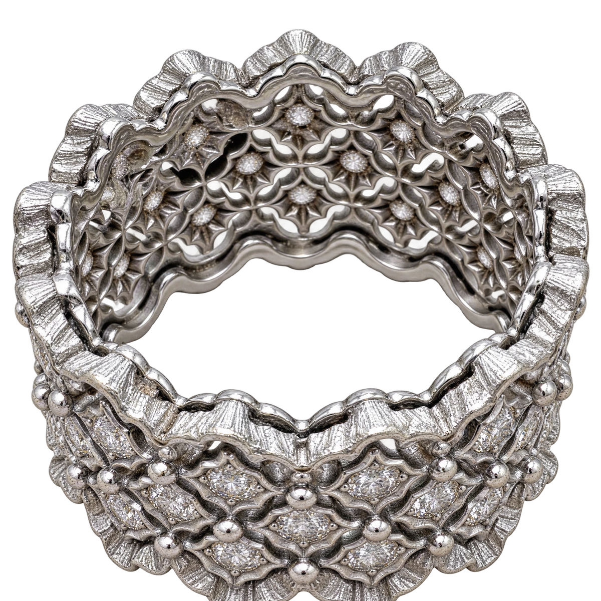 Buccellati Bague Eternelle Rombi or et Diamants