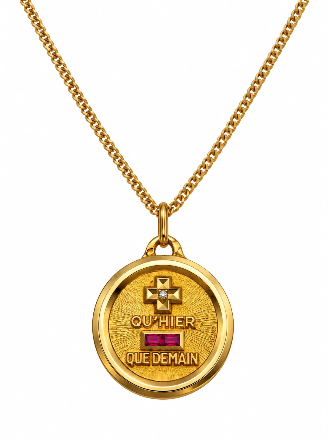 Augis Médaille or et Rubis