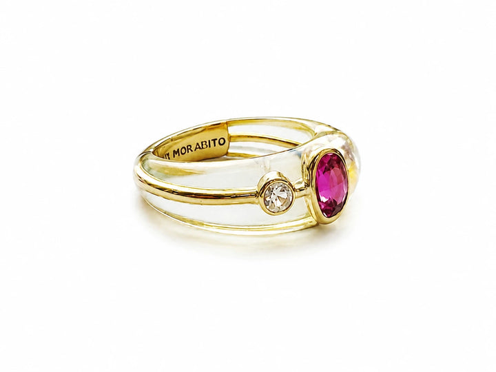 Morabito Bague Mystérieuse or et Saphir