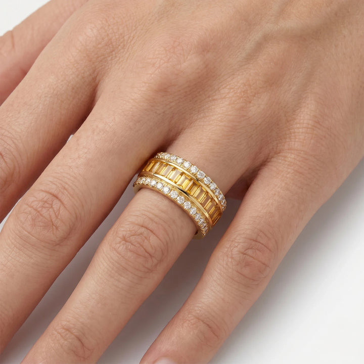 Poiray Bague Or jaune et Citrine