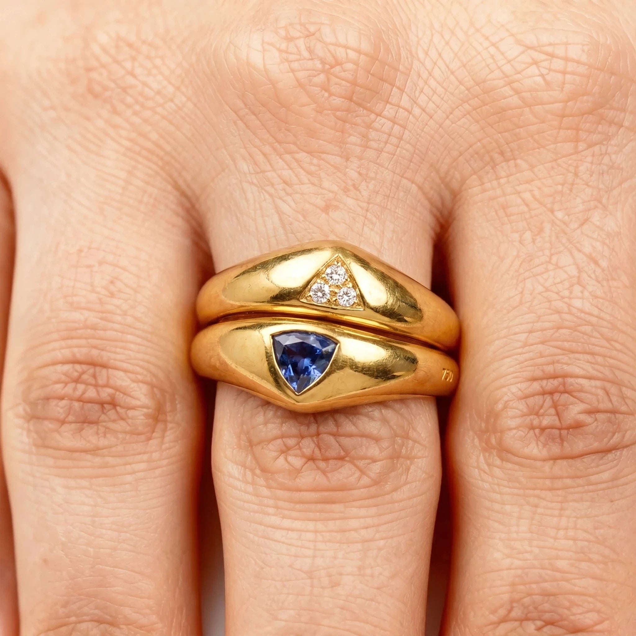 Bagues Or jaune et Diamant