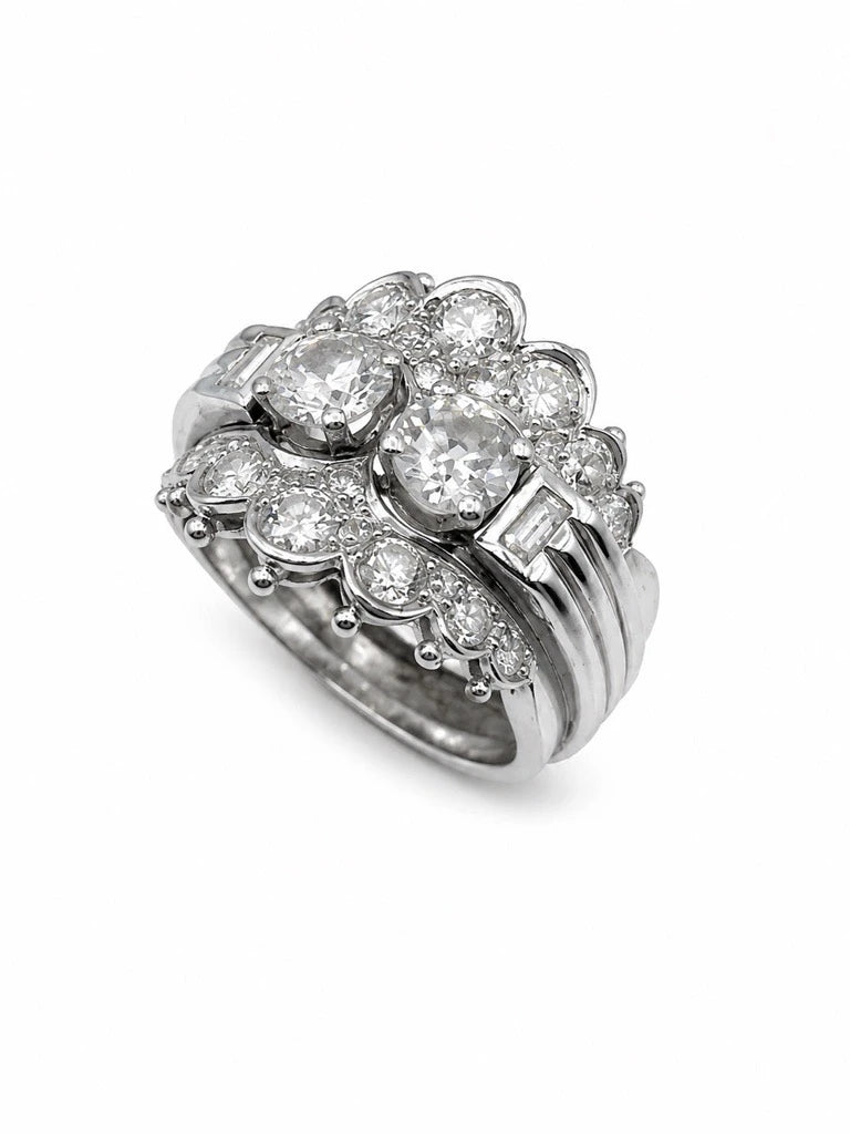 Bague platine et Diamant