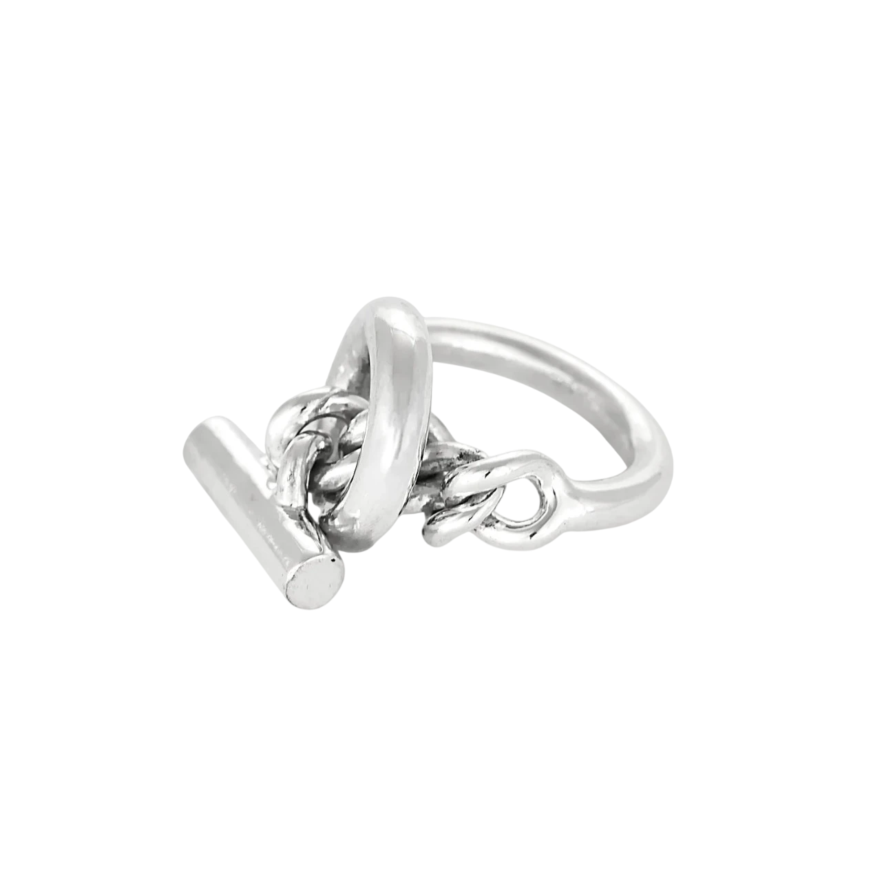 Hermès Bague Croisette Argent