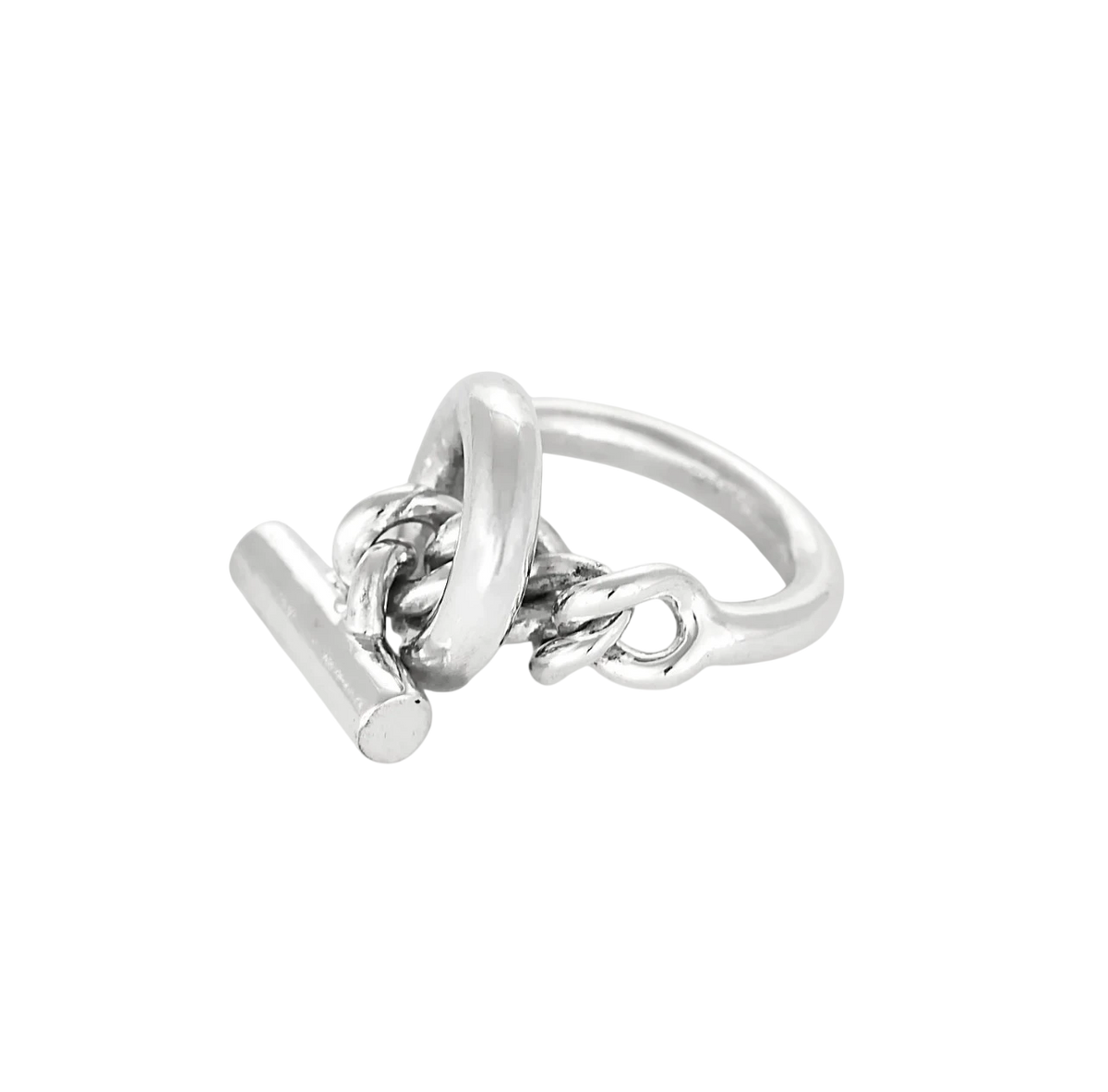 Hermès Bague Croisette argent