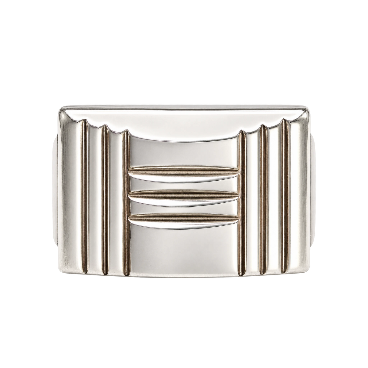 Hermès Bague Kelly Lock argent
