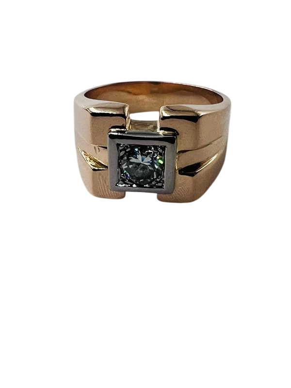 Bague Or jaune et Diamant