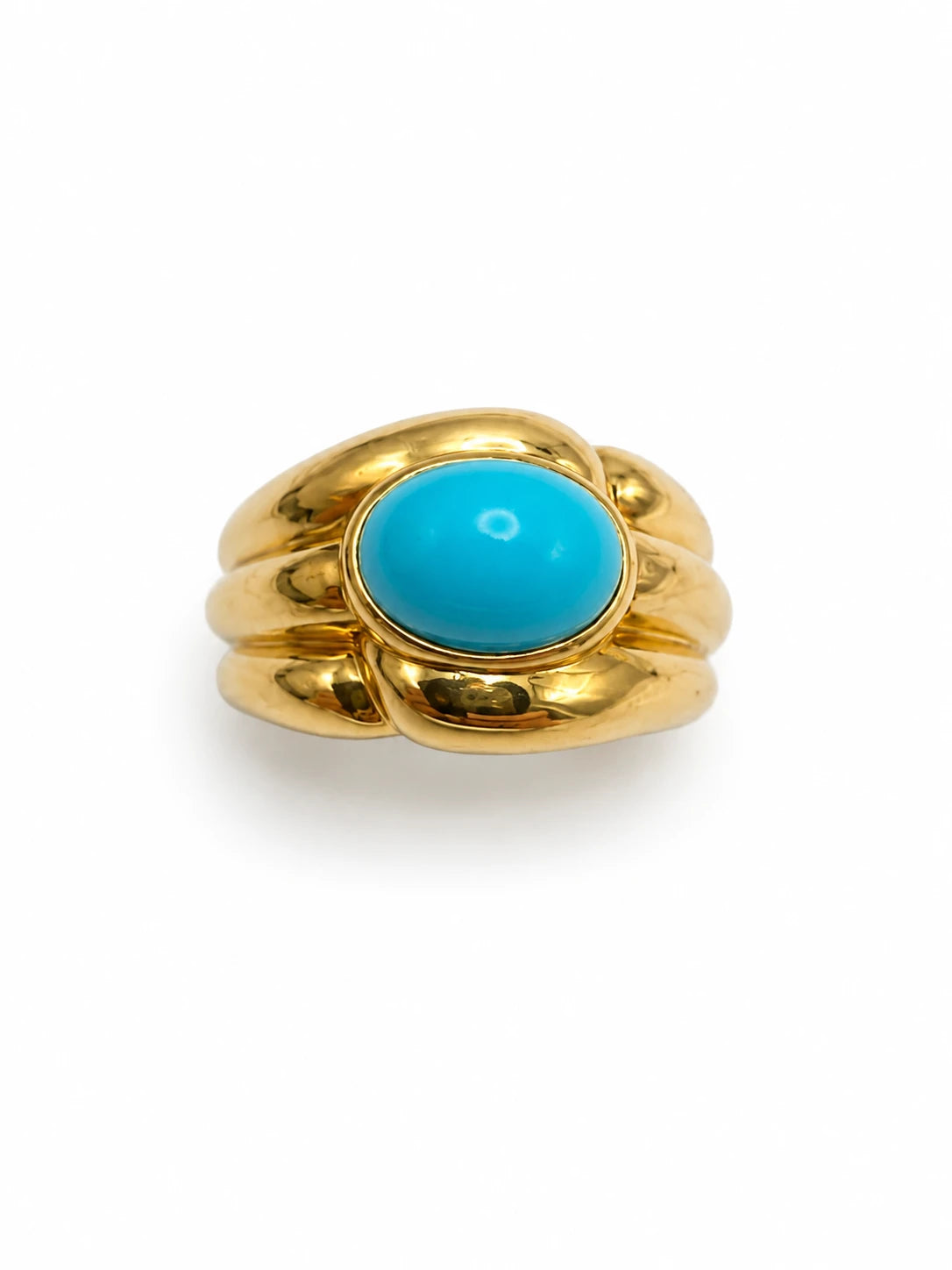 Van Cleef & Arpels Bague Or jaune et Turquoise