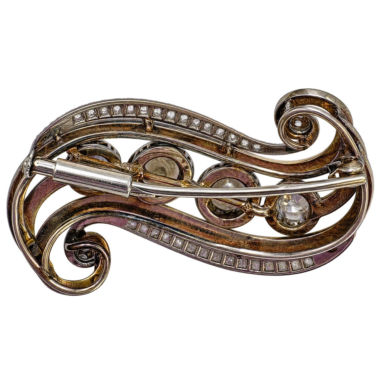 Broche or et Perle