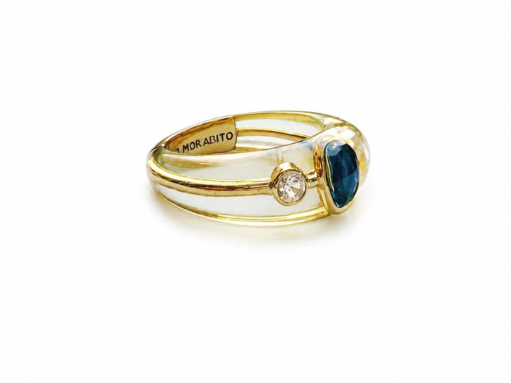 Morabito Bague Mystérieuse or et Saphir