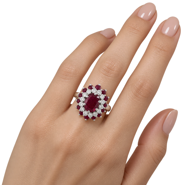Bague or et Rubis