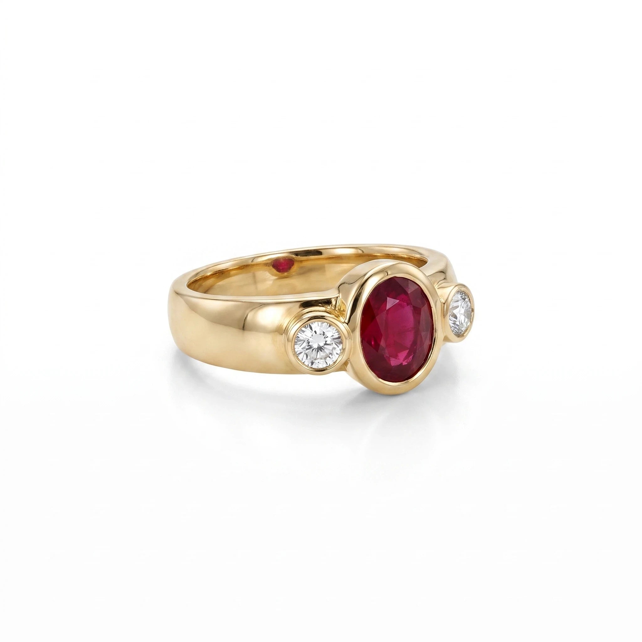 Bague or et Rubis