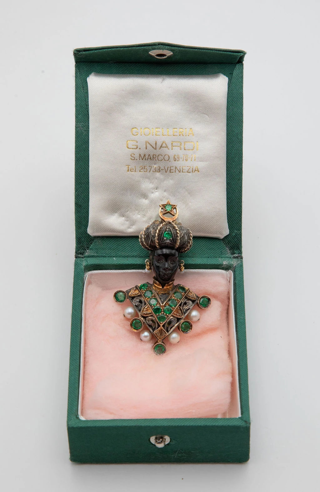 Maison Nardi Broche Moretto Or jaune et Perle