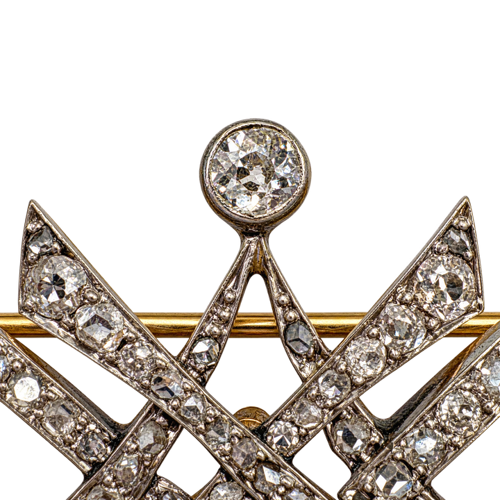 Broche or et Diamant